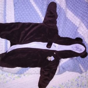 New borns Fuzzy winter animal suit (monkey)